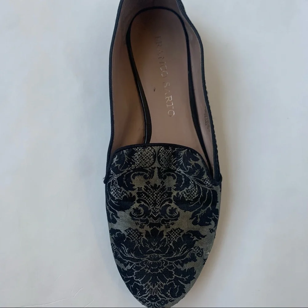 Franco Sarto smoking loafers Jacquard Print size 6.5